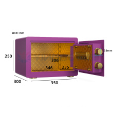 mini steel digital fireproof safe locker safe box